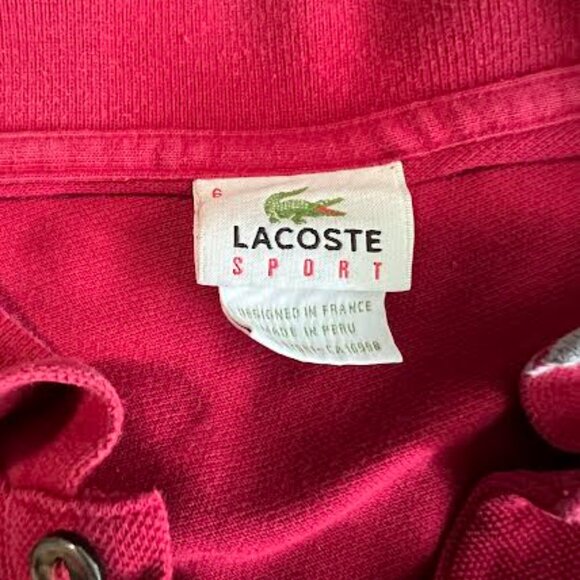 Lacoste Men’s Maroon Polo Shirt Size 6 (US XL) Classic Fit Crocodile Logo - Picture 1 of 6